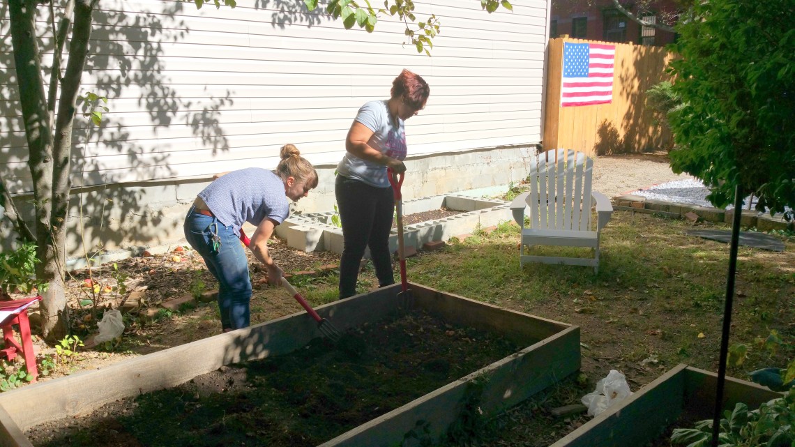 RoboRebels Team attend & participate in Fall Gardening Workshop @ First Quincy St Community Garden, Bklyn