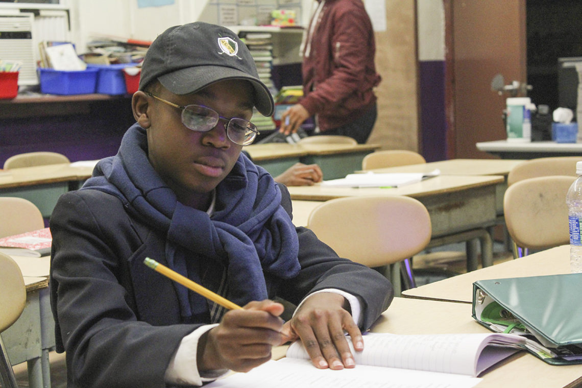 Ajani Semple getting to work on the article.